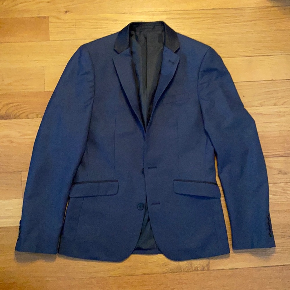 ASOS navy suit jacket